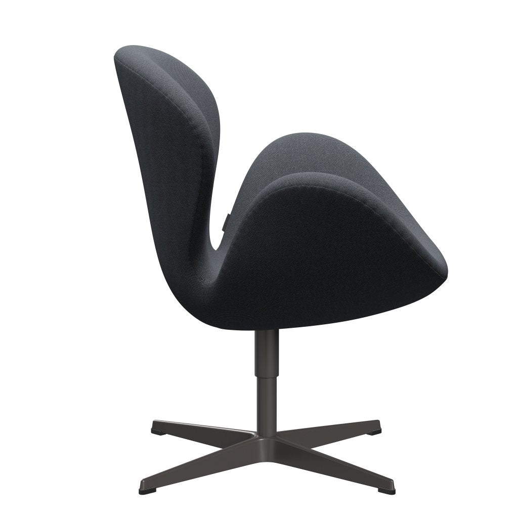 [product_category]-Fritz Hansen Swan Lounge Chair, Warm Graphite/Rime Black/Grey-Fritz Hansen-3320-RIM741-WGBASE-FRI-3