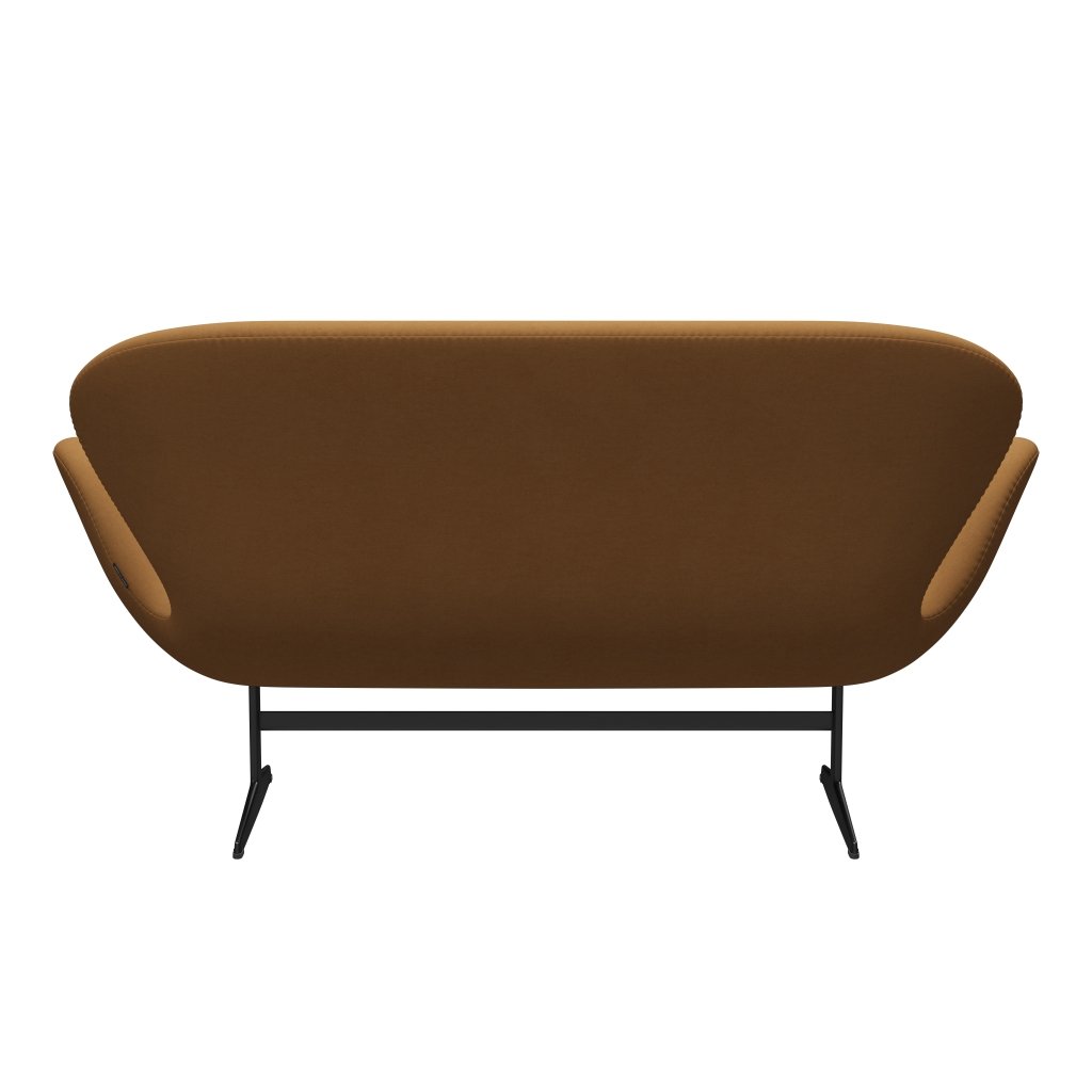 Fritz Hansen Swan Sofa 2 osobę, czarny lakier/komfort beżowy (09084)