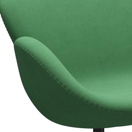 [product_category]-Fritz Hansen Swan Sofa 2 Seater, Black Lacquered/Divina Green-Fritz Hansen-3321-DIV966-BLLA-FRI-7