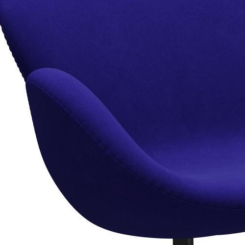 [product_category]-Fritz Hansen Swan Sofa 2 Seater, Black Lacquered/Divina Petrol Blue-Fritz Hansen-3321-DIV686-BLLA-FRI-7