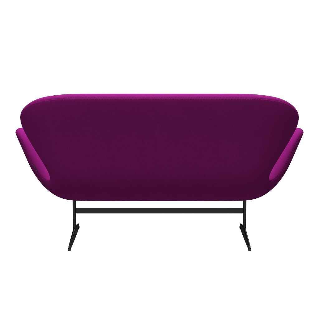 Fritz Hansen Swan Sofa 2, Black Lanquered/Divina Violet (666)