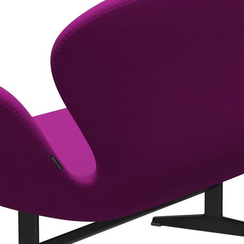 Fritz Hansen Swan Sofa 2, Black Lanquered/Divina Violet (666)