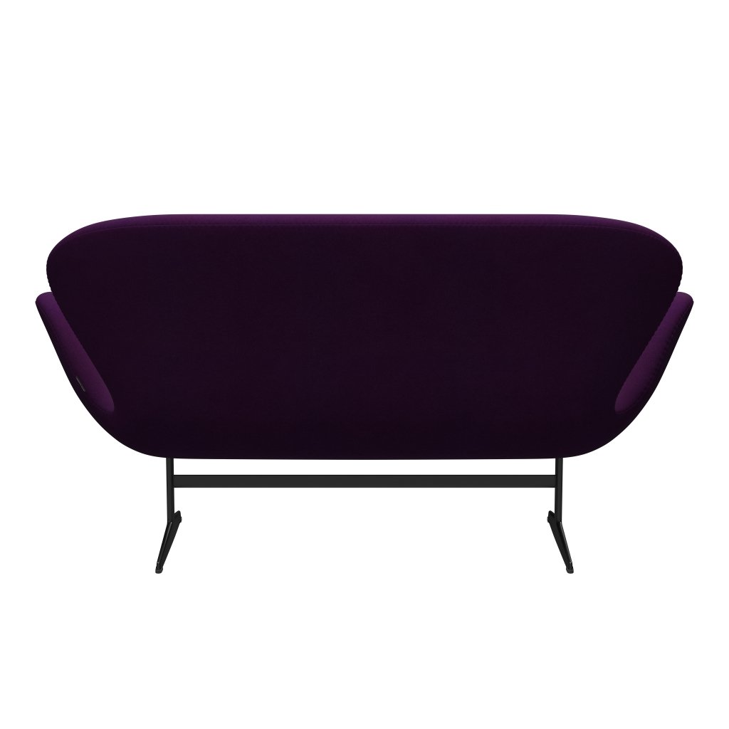 Fritz Hansen Swan Sofa 2, Black Lanquered/Divina Violet (696)