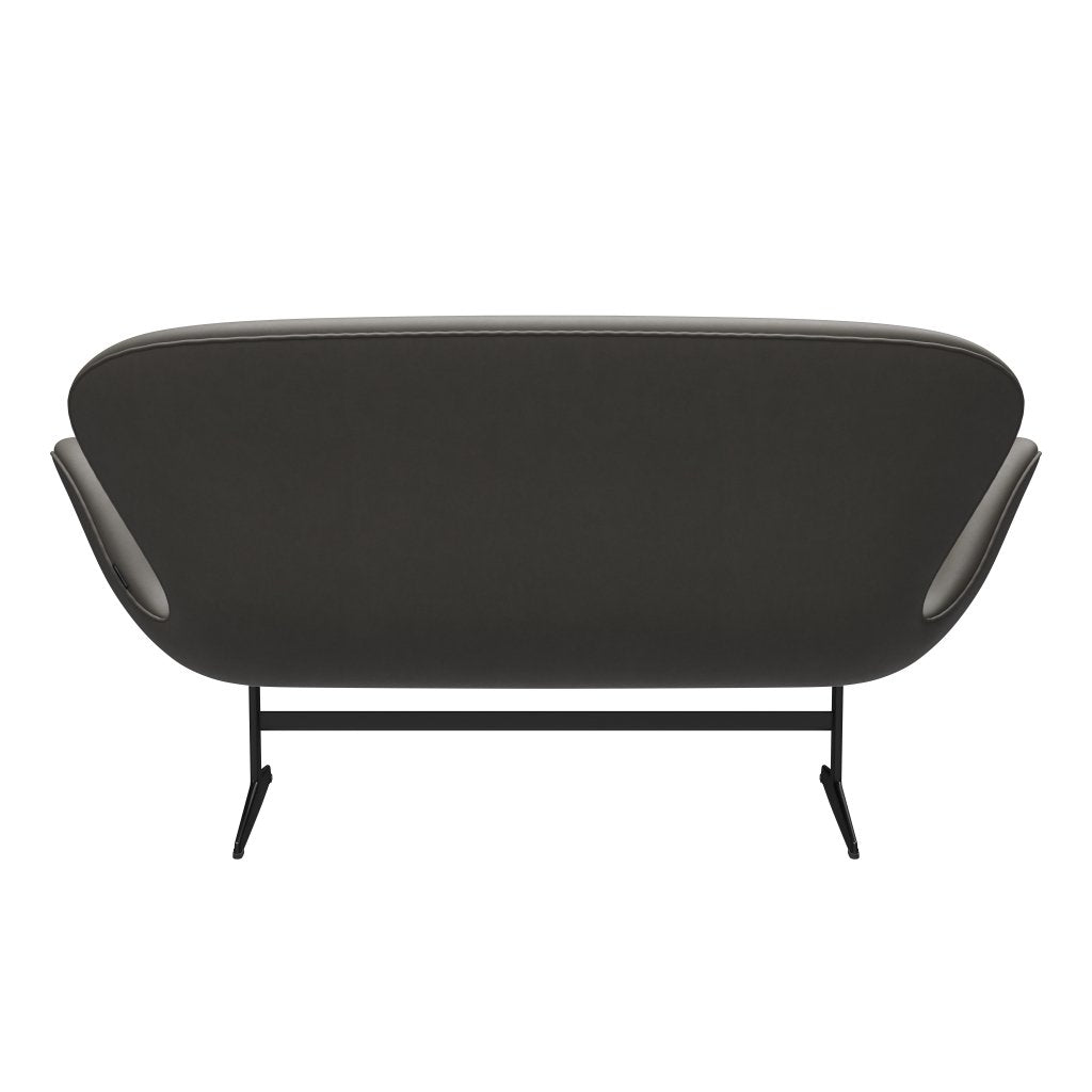 [product_category]-Fritz Hansen Swan Sofa 2 Seater, Black Lacquered/Essential Lava-Fritz Hansen-3321-STLAVA-BLLA-FRI-4