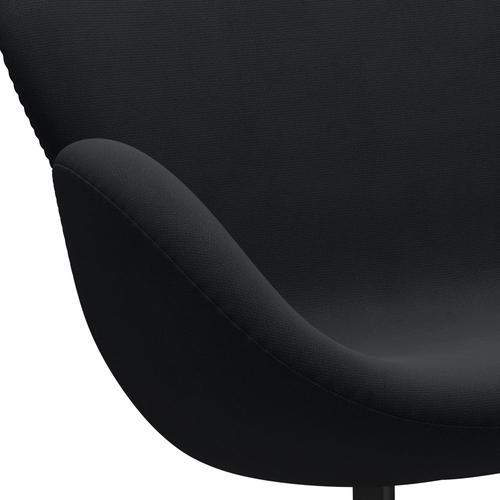 Fritz Hansen Swan Sofa 2 osobę, czarny lakier/sława szary (60019)