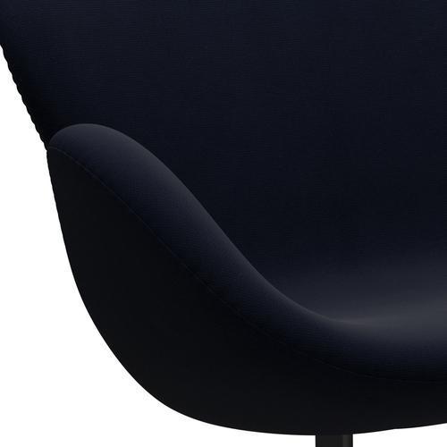 [product_category]-Fritz Hansen Swan Sofa 2 Seater, Black Lacquered/Fame Navy (66061)-Fritz Hansen-3321-F66061-BLLA-FRI-7