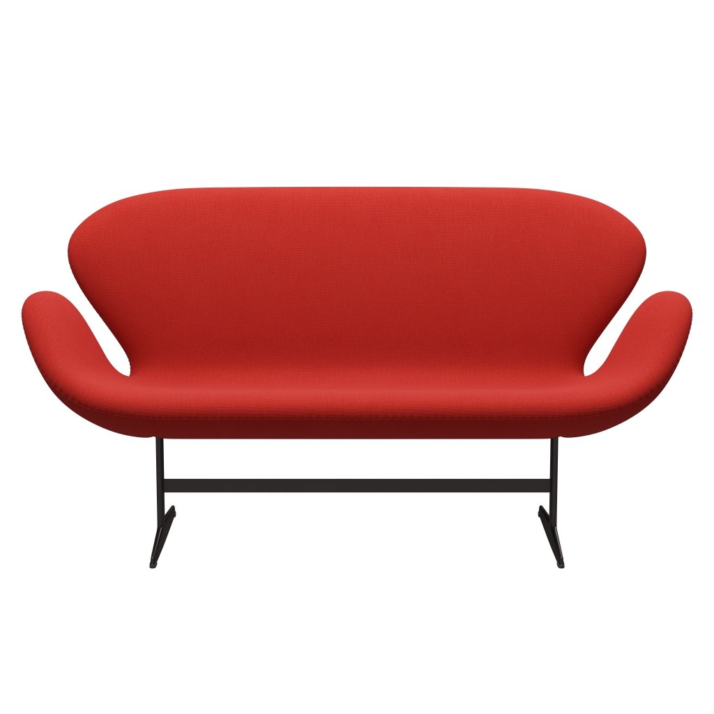 Fritz Hansen Swan Sofa 2 osobę, brązowy brąz/płótno różowy