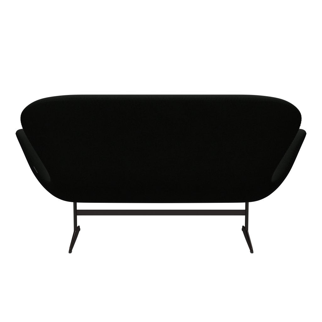 Fritz Hansen Swan Sofa 2 osobę, brązowy brąz/komfort czarny (60009)