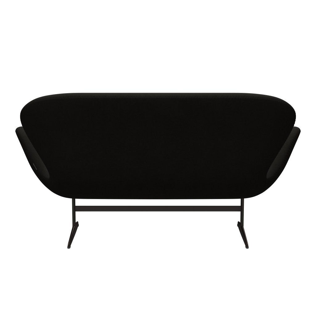 Fritz Hansen Swan Sofa 2 osobę, brązowy brąz/komfort czarny (61013)