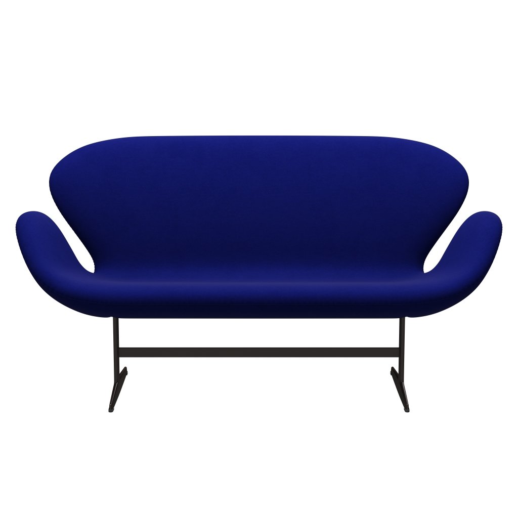 Fritz Hansen Swan Sofa 2 osobę, brązowy brąz/Comfort Blue (66008)