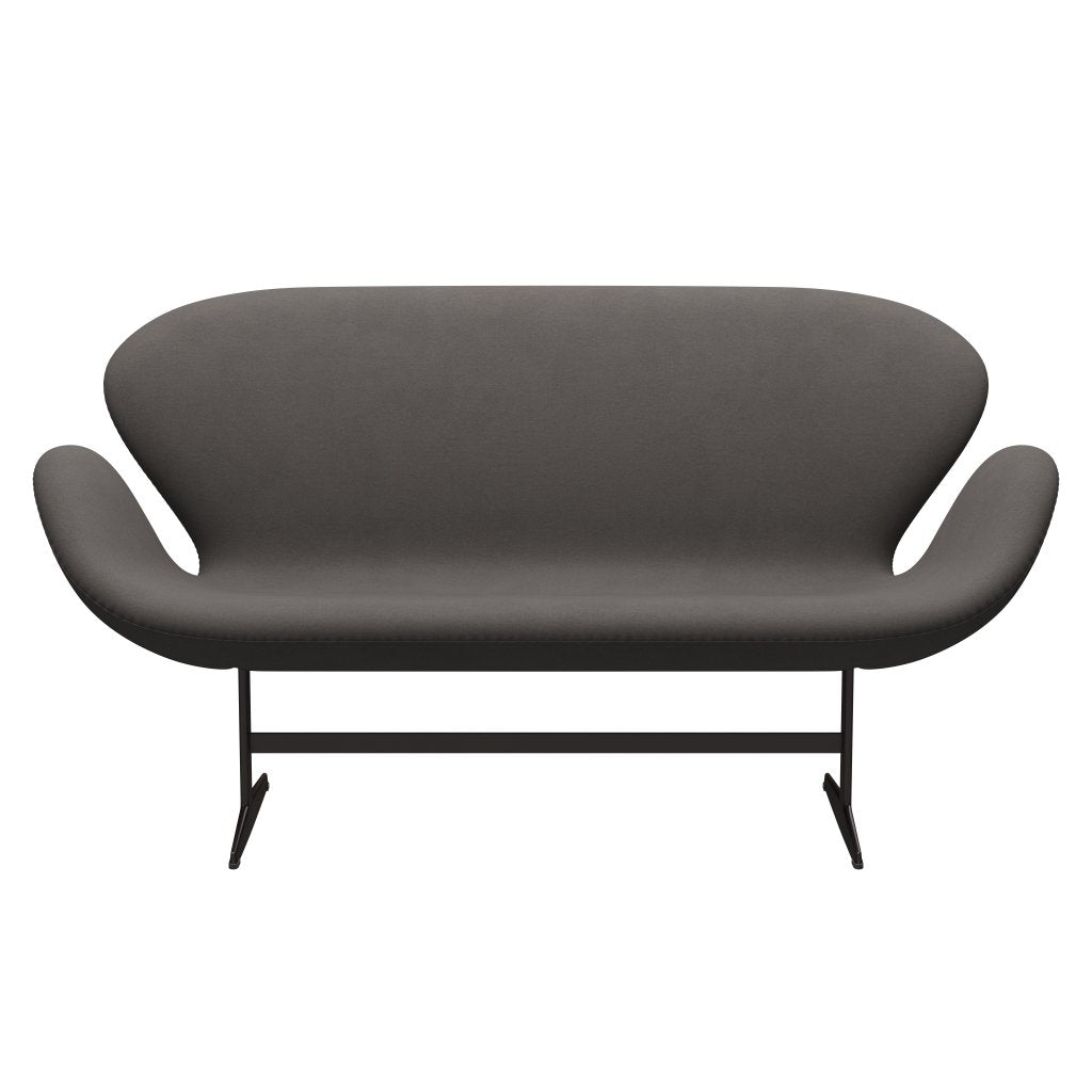 Fritz Hansen Swan Sofa 2 osobę, brązowy brąz/komfort ciemnoszary (60008)