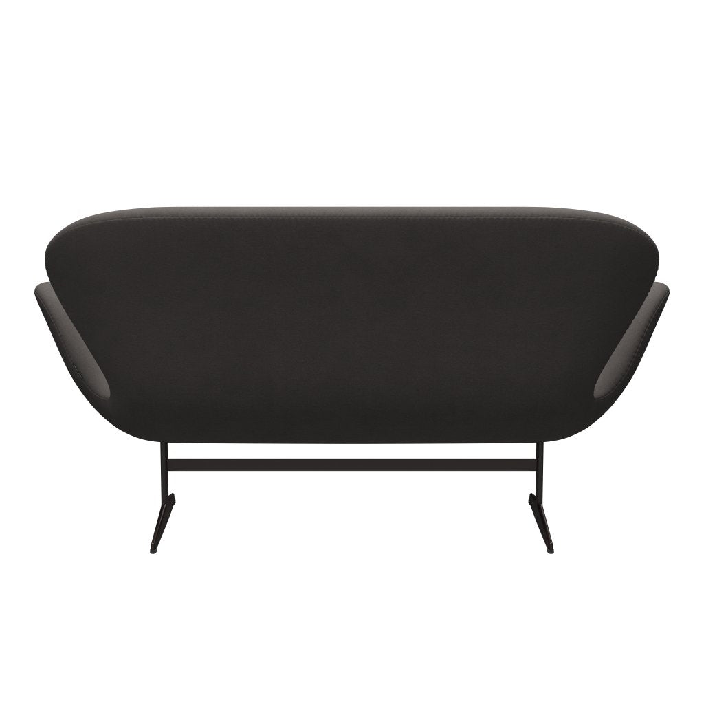 Fritz Hansen Swan Sofa 2 osobę, brązowy brąz/komfort ciemnoszary (60008)