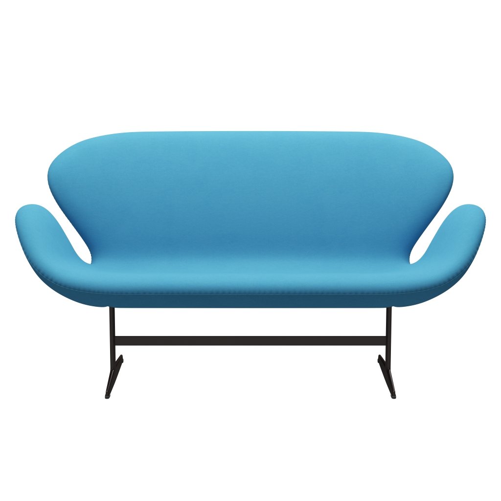 Fritz Hansen Swan Sofa 2 osobę, brązowy brąz/komfort jasnoniebieski (66010)