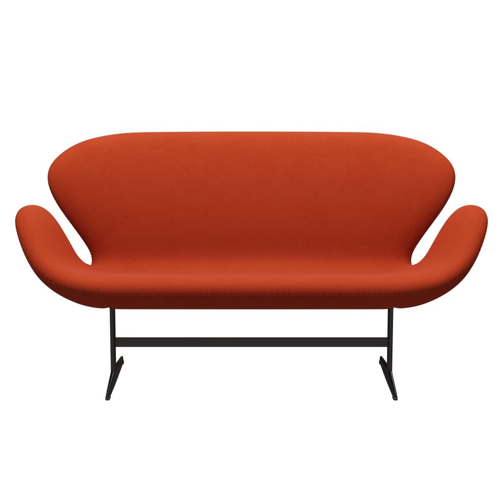 Fritz Hansen Swan Sofa 2 Seater, Brown Bronze/Comfort Rust Red (09055)