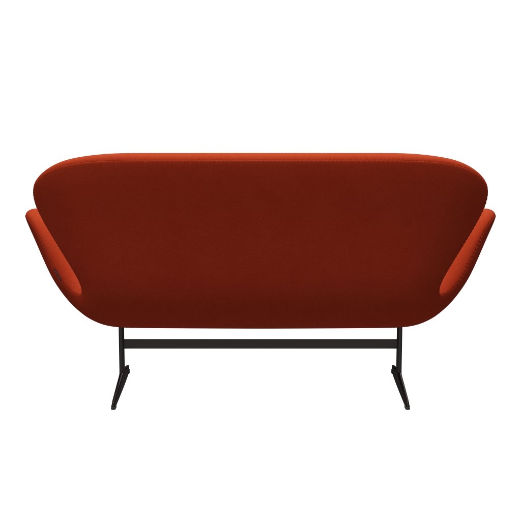 Fritz Hansen Swan Sofa 2 Seater, Brown Bronze/Comfort Rust Red (09055)