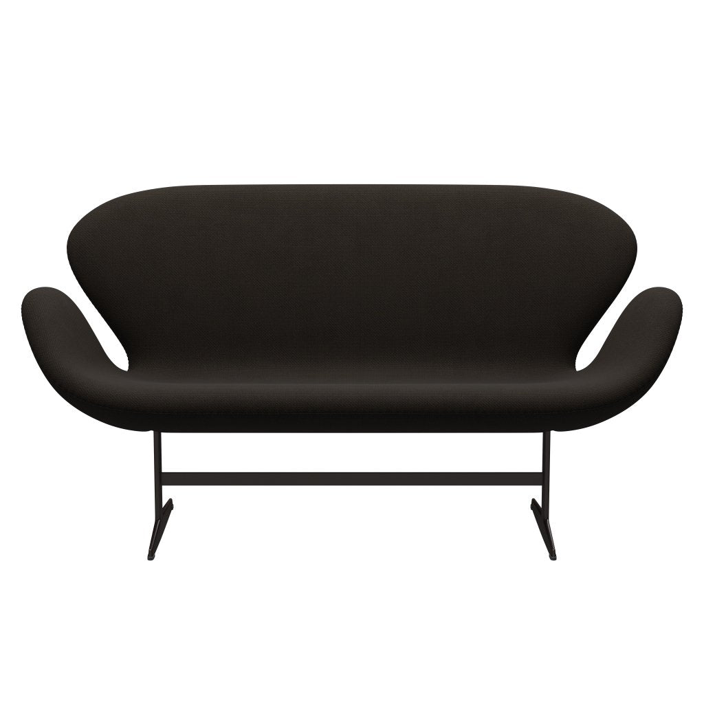 [product_category]-Fritz Hansen Swan Sofa 2 Seater, Brown Bronze/Diablo Chocolate Dark-Fritz Hansen-3321-DIA403-BBBASE-FRI-1