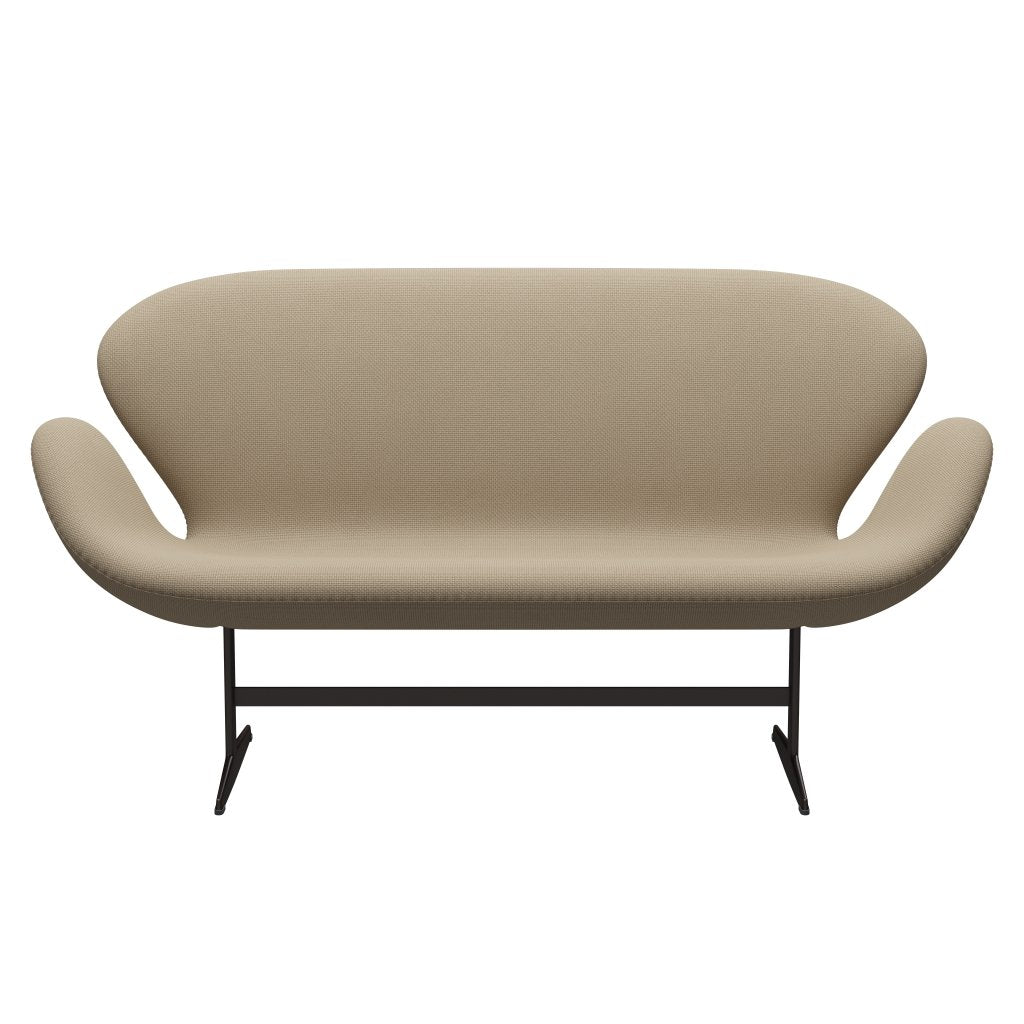 Fritz Hansen Swan Sofa 2 osobę, brązowy brąz/Diablo Hessian