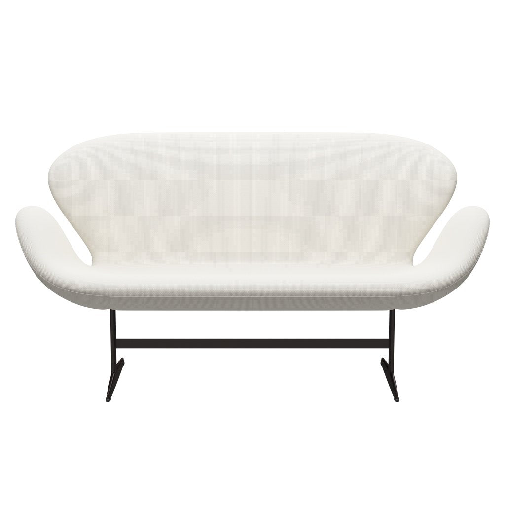 [product_category]-Fritz Hansen Swan Sofa 2 Seater, Brown Bronze/Diablo Snow-Fritz Hansen-3321-DIA202-BBBASE-FRI-1