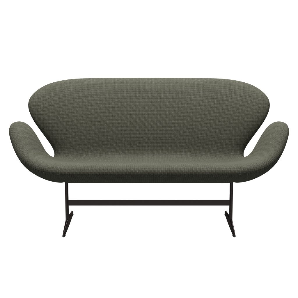 Fritz Hansen Swan Sofa 2 Seater, Brown Bronze/Diablo Warm Grey