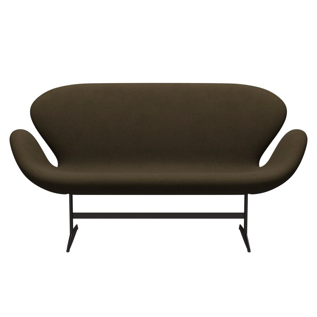 Fritz Hansen Swan Sofa 2 Seater, Brown Bronze/Divina Brown (984)