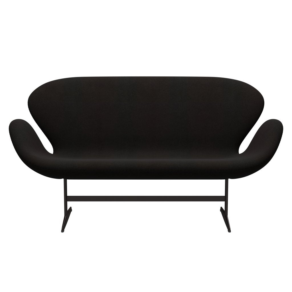 Fritz Hansen Swan Sofa 2 SEater, Brown Bronze/Divina Dark Brown (384)