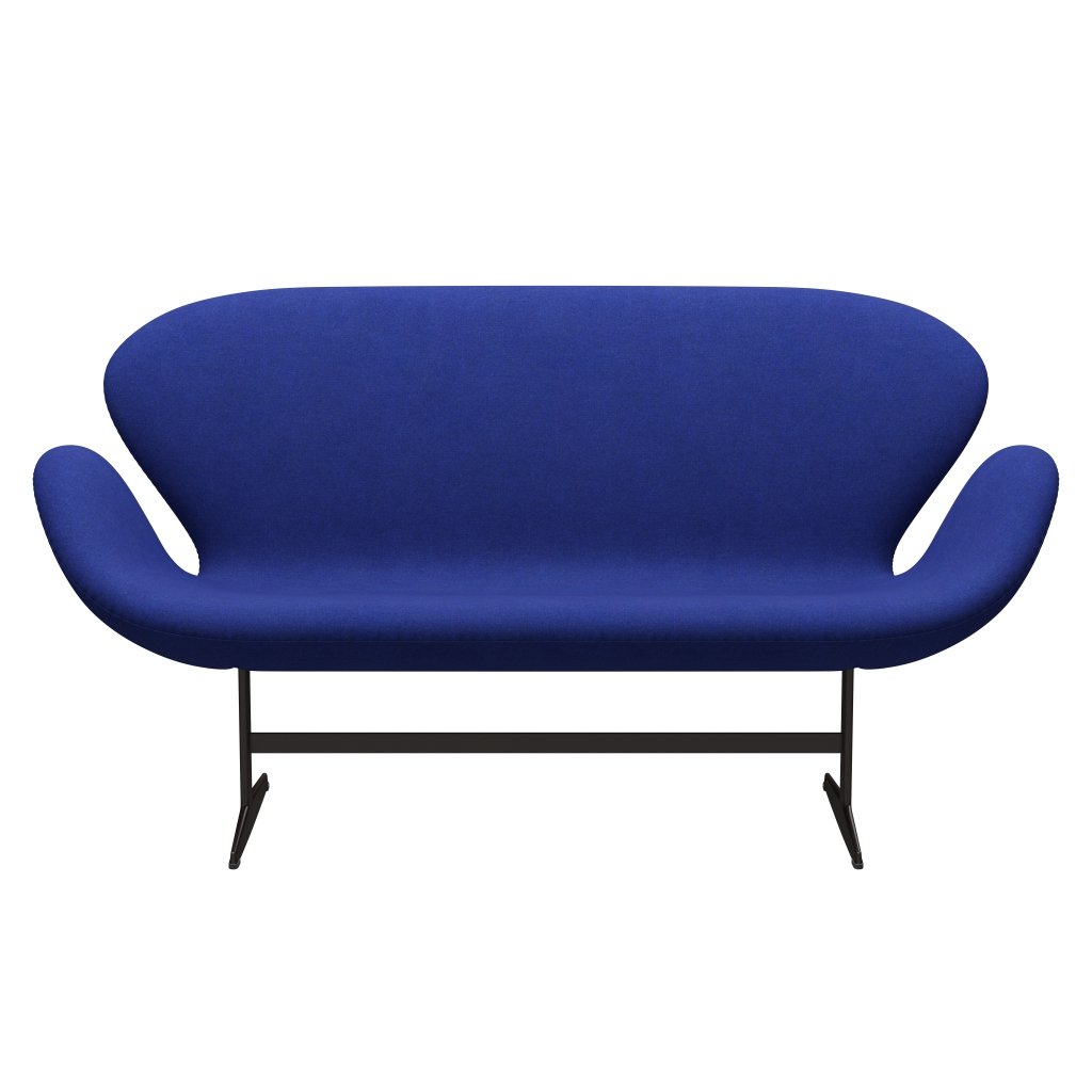 Fritz Hansen Swan Sofa 2 osobę, brązowy brąz/divina Melange Blue