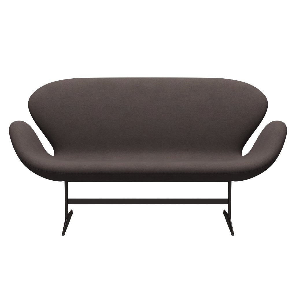 Fritz Hansen Swan Sofa 2 Seater, Brown Bronze/Divina Pastel Brown