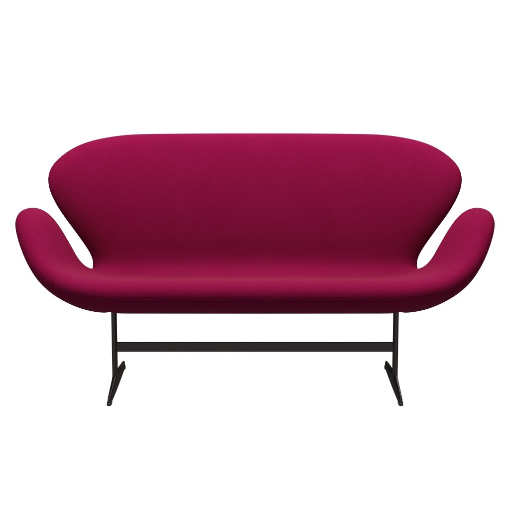 Fritz Hansen Swan Sofa 2 osobę, brązowy brąz/divina Pink Dark