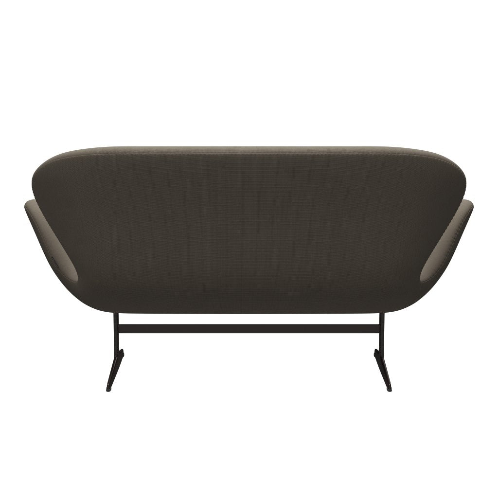 Fritz Hansen Swan Sofa 2 osobę, brązowy brąz/sława beżowa (61003)