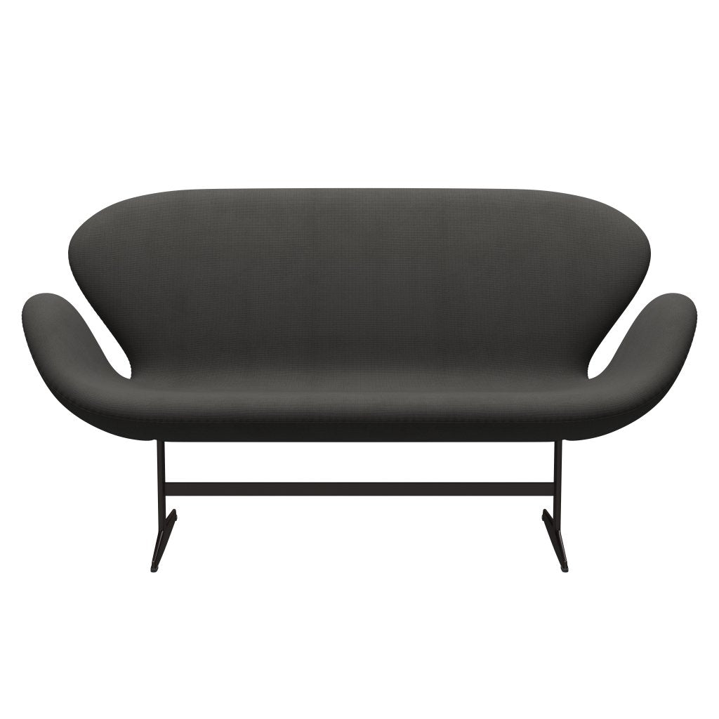 Fritz Hansen Swan Sofa 2 osobę, brązowy brąz/sława brąz (61060)