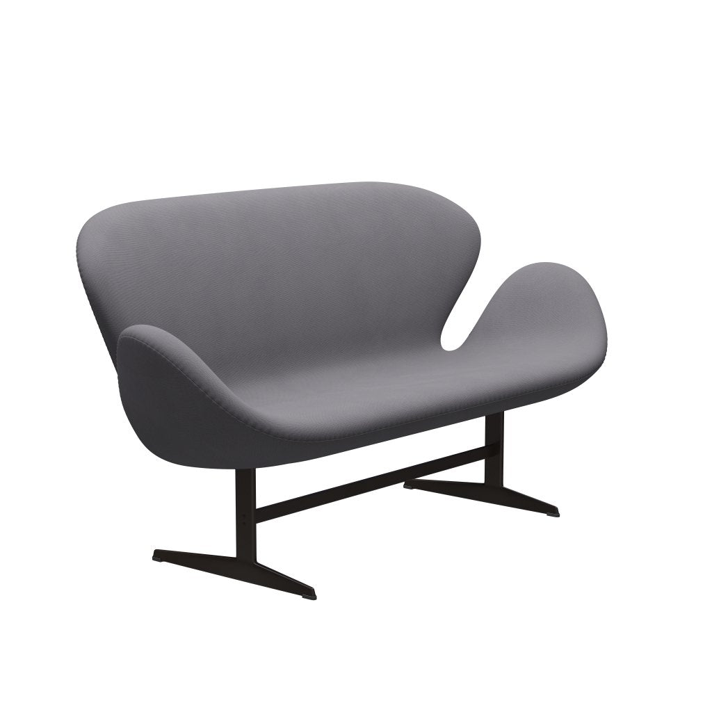 Fritz Hansen Swan Sofa 2 osobę, brązowy brąz/sława szarość (60078)