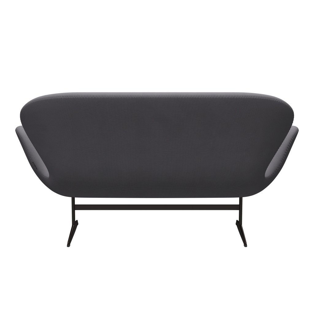 Fritz Hansen Swan Sofa 2 osobę, brązowy brąz/sława szarość (60078)