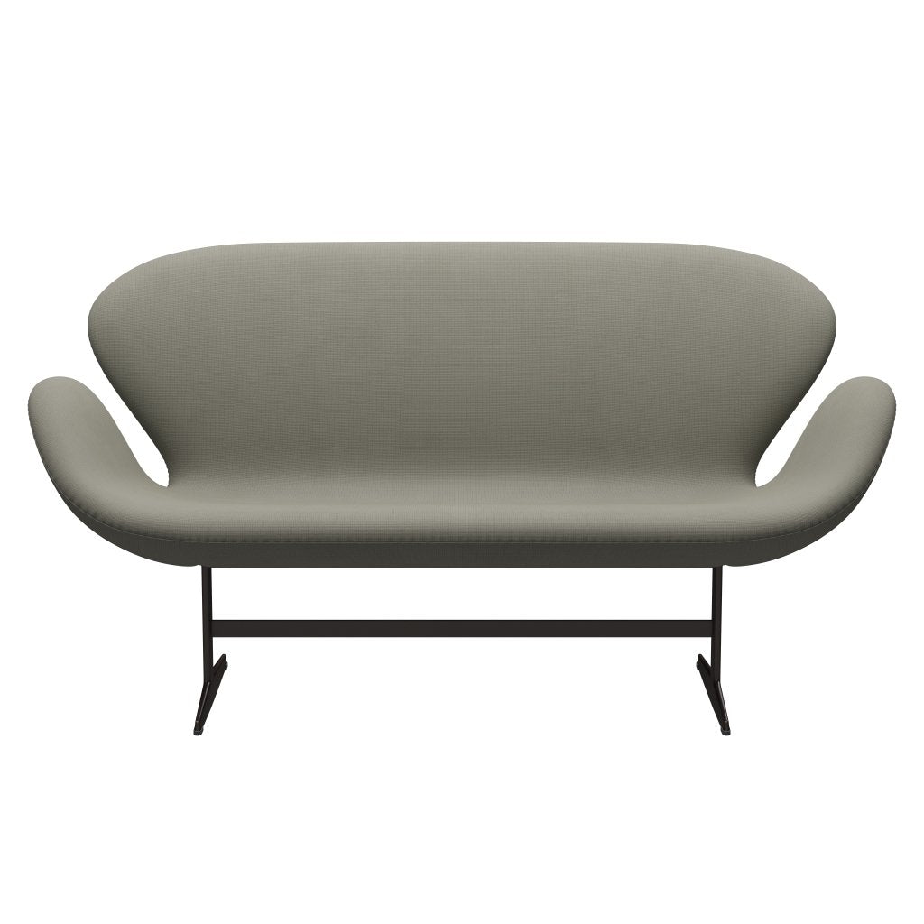 Fritz Hansen Swan Sofa 2 Seater, Brown Bronze/Fame Grey (61136)