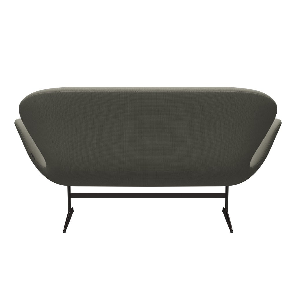 Fritz Hansen Swan Sofa 2 Seater, Brown Bronze/Fame Grey (61136)