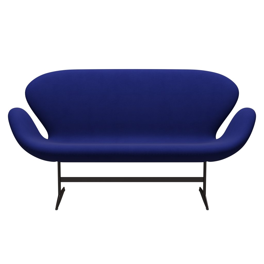 Fritz Hansen Swan Sofa 2 osobę, brązowy brąz/sława granatowa (66032)