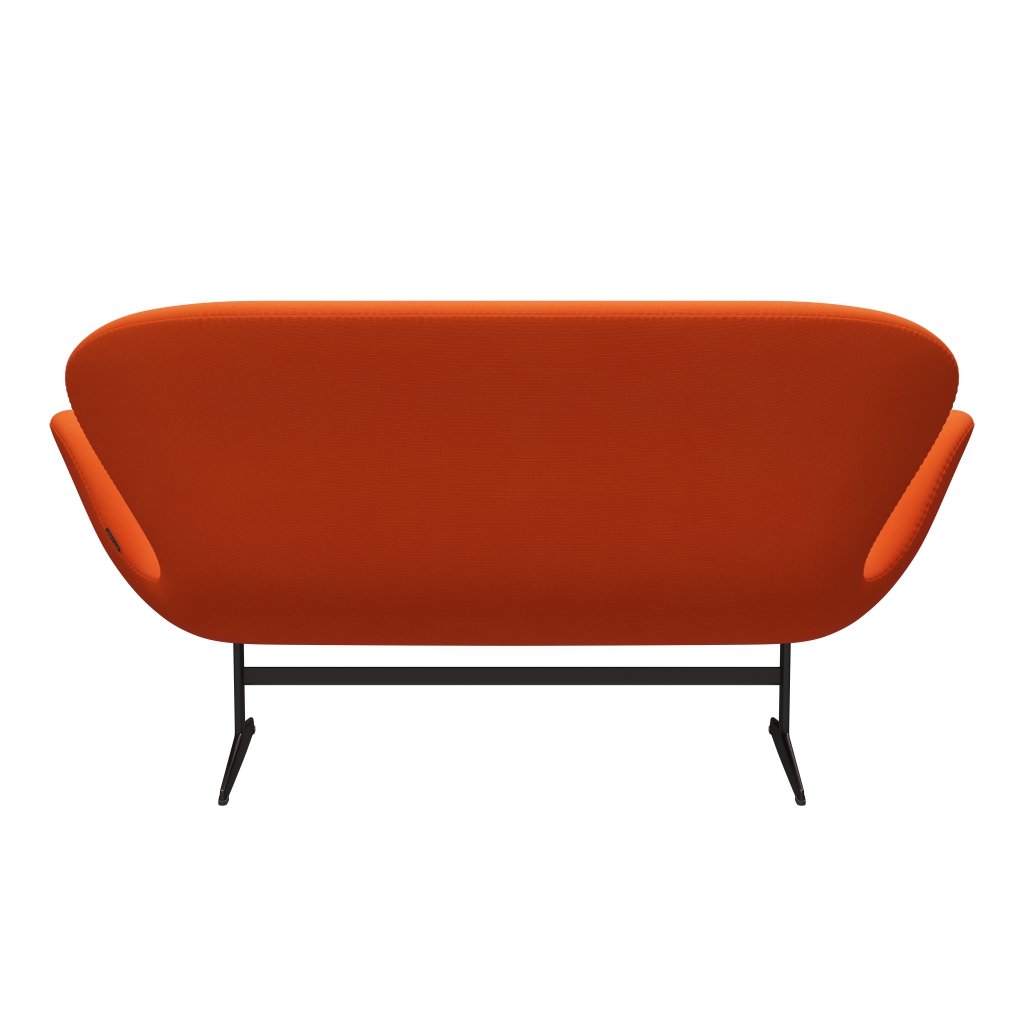 Fritz Hansen Swan Sofa 2 osobę, brązowy brąz/sława pomarańczowa (63016)