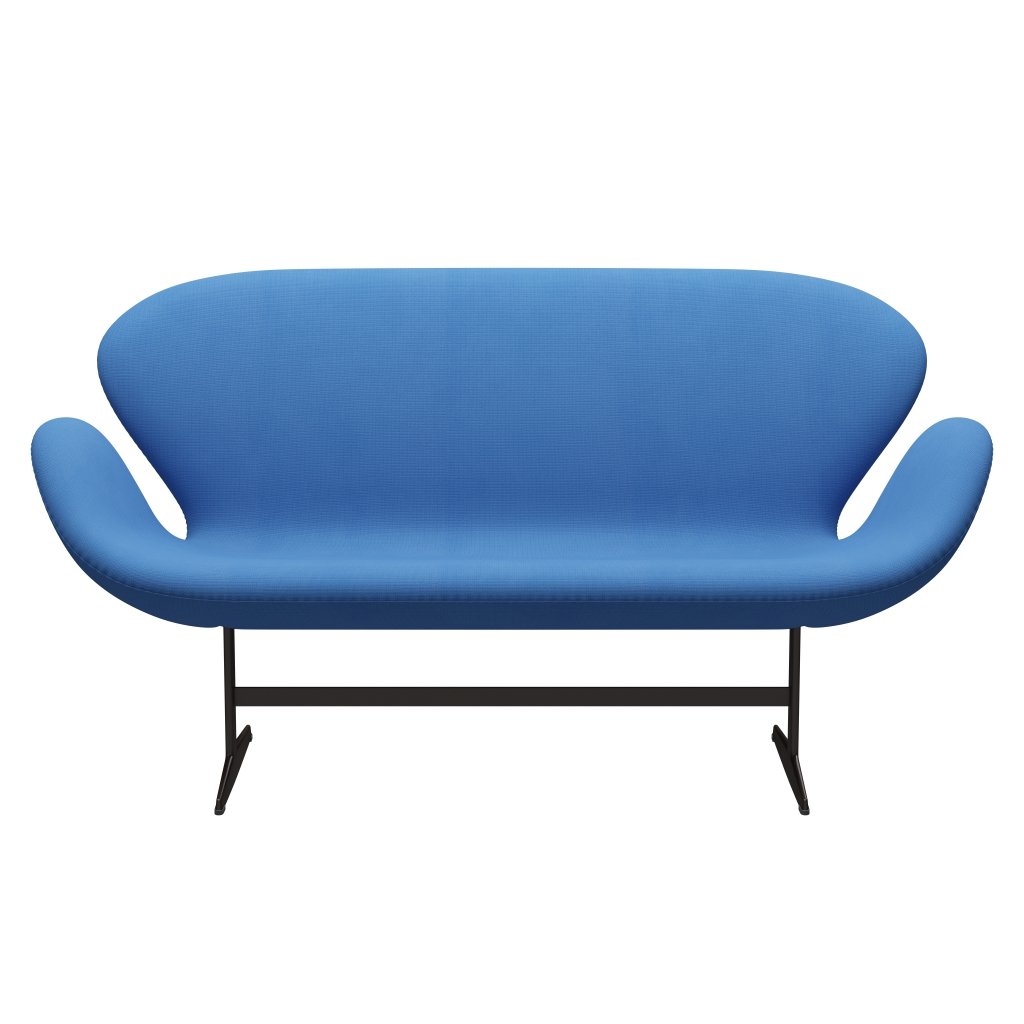 Fritz Hansen Swan Sofa 2 osobę, brązowy brąz/sława turkus (66118)