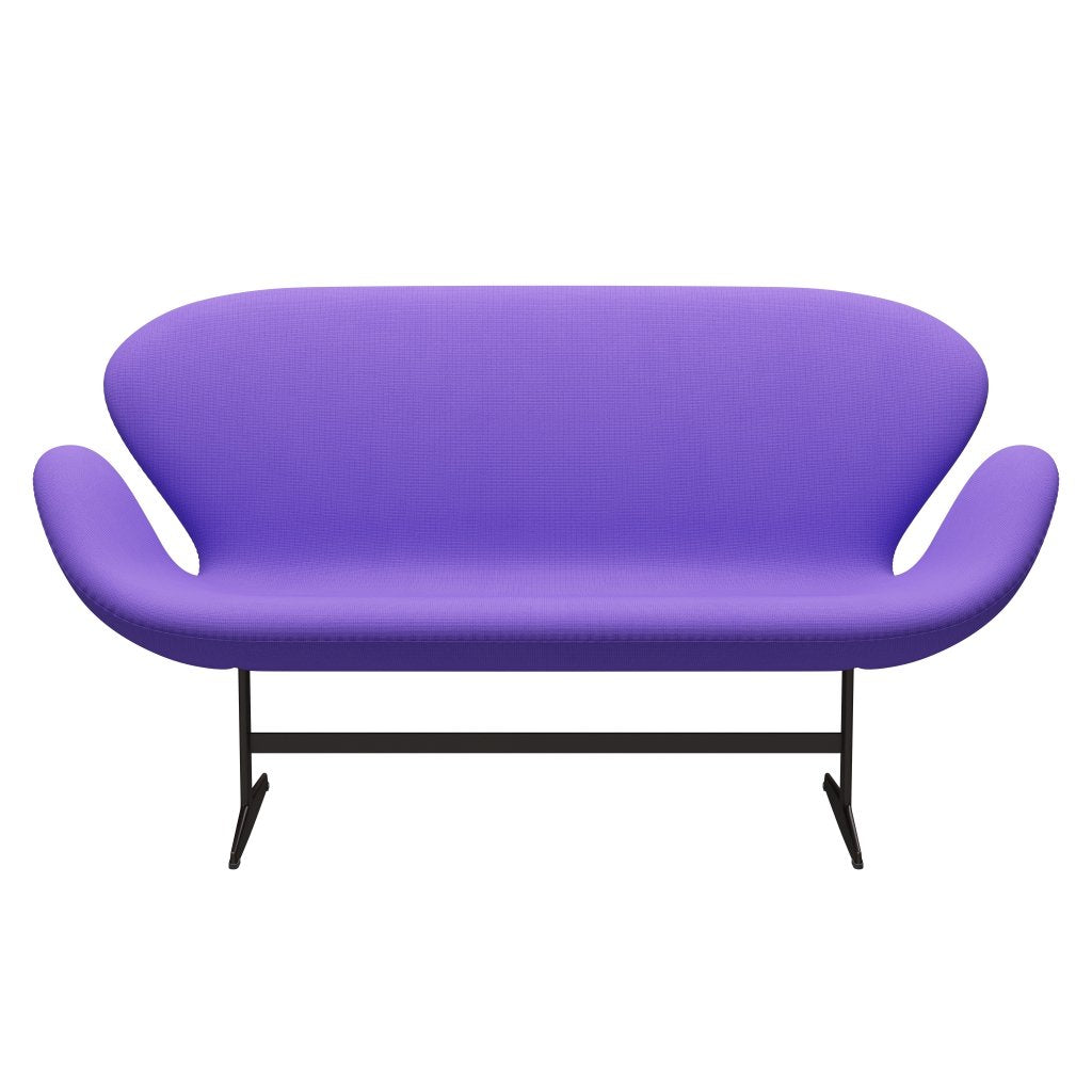 Fritz Hansen Swan Sofa 2 osobę, brązowy brąz/sława fioletowe światło