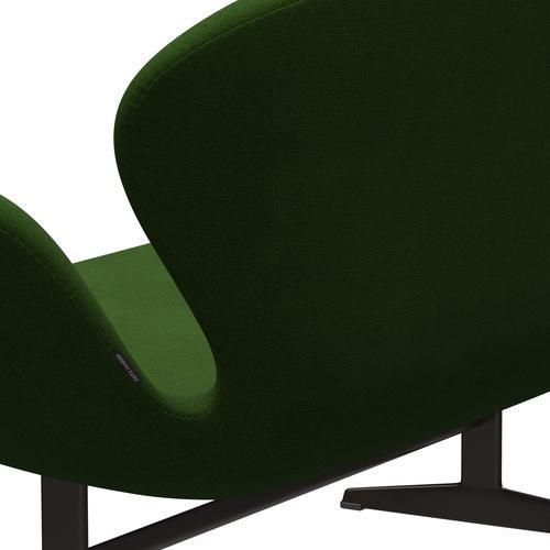 [product_category]-Fritz Hansen Swan Sofa 2 Seater, Brown Bronze/Hallingdal Grass Green-Fritz Hansen-3321-HAL960-BBBASE-FRI-5