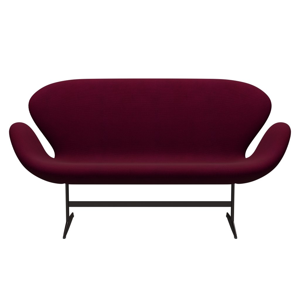 Fritz Hansen Swan Sofa 2 osobę, brązowy brąz/halingdal różowy ciemny