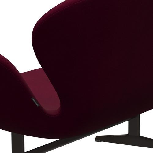 [product_category]-Fritz Hansen Swan Sofa 2 Seater, Brown Bronze/Hallingdal Pink Dark-Fritz Hansen-3321-HAL563-BBBASE-FRI-5