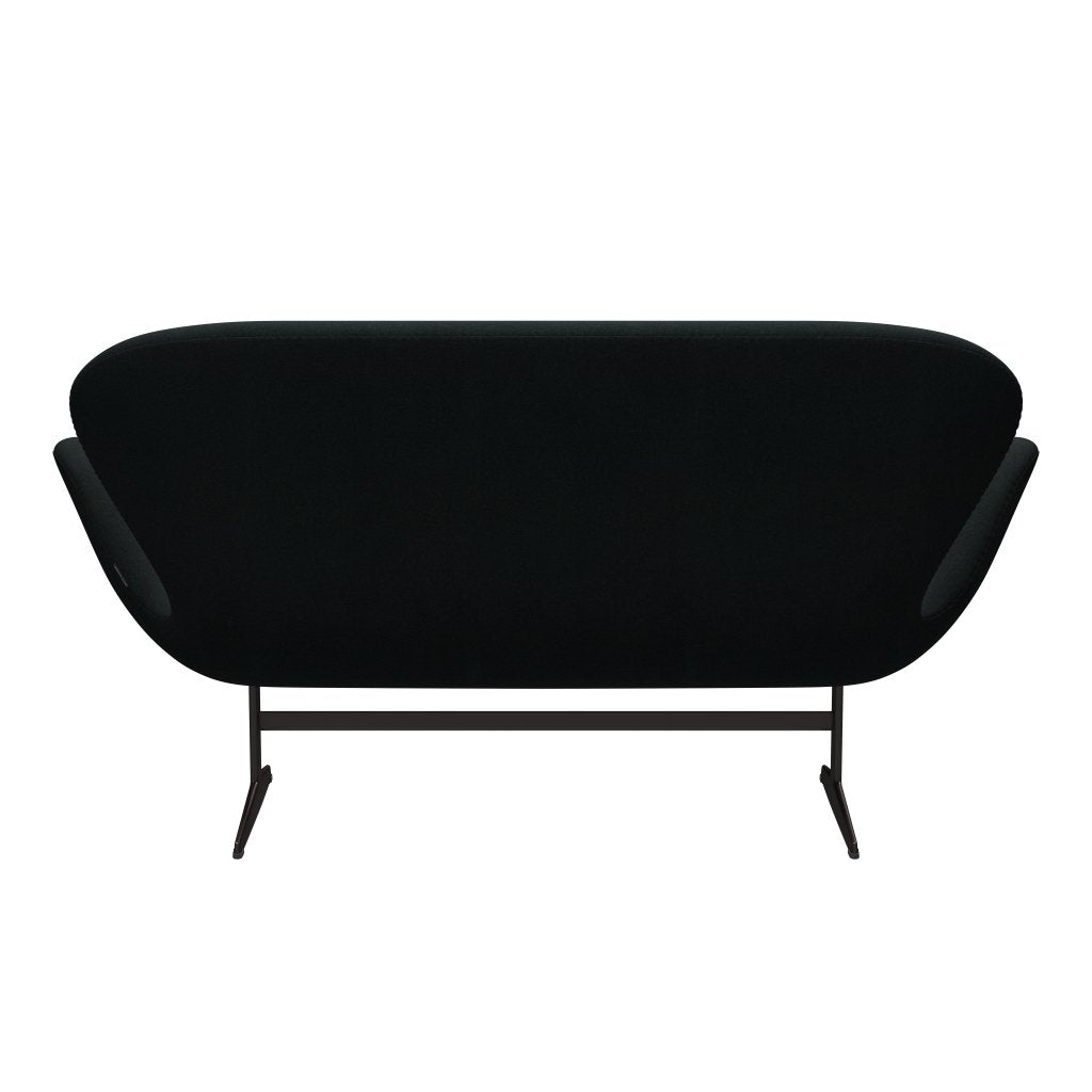 [product_category]-Fritz Hansen Swan Sofa 2 Seater, Brown Bronze/Tonus Black-Fritz Hansen-3321-TON128-BBBASE-FRI-4