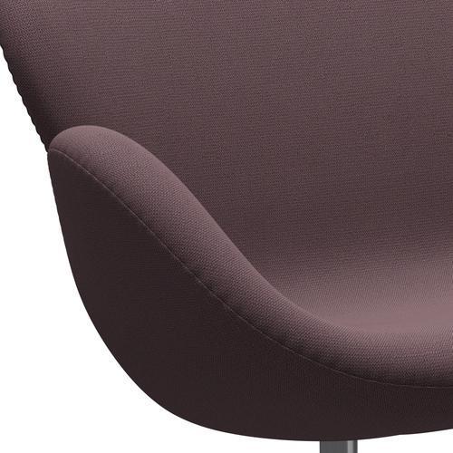 [product_category]-Fritz Hansen Swan Sofa 2 Seater, Satin Brushed Aluminium/Capture Aubergine-Fritz Hansen-3321-CP6302-SPAL-FRI-7