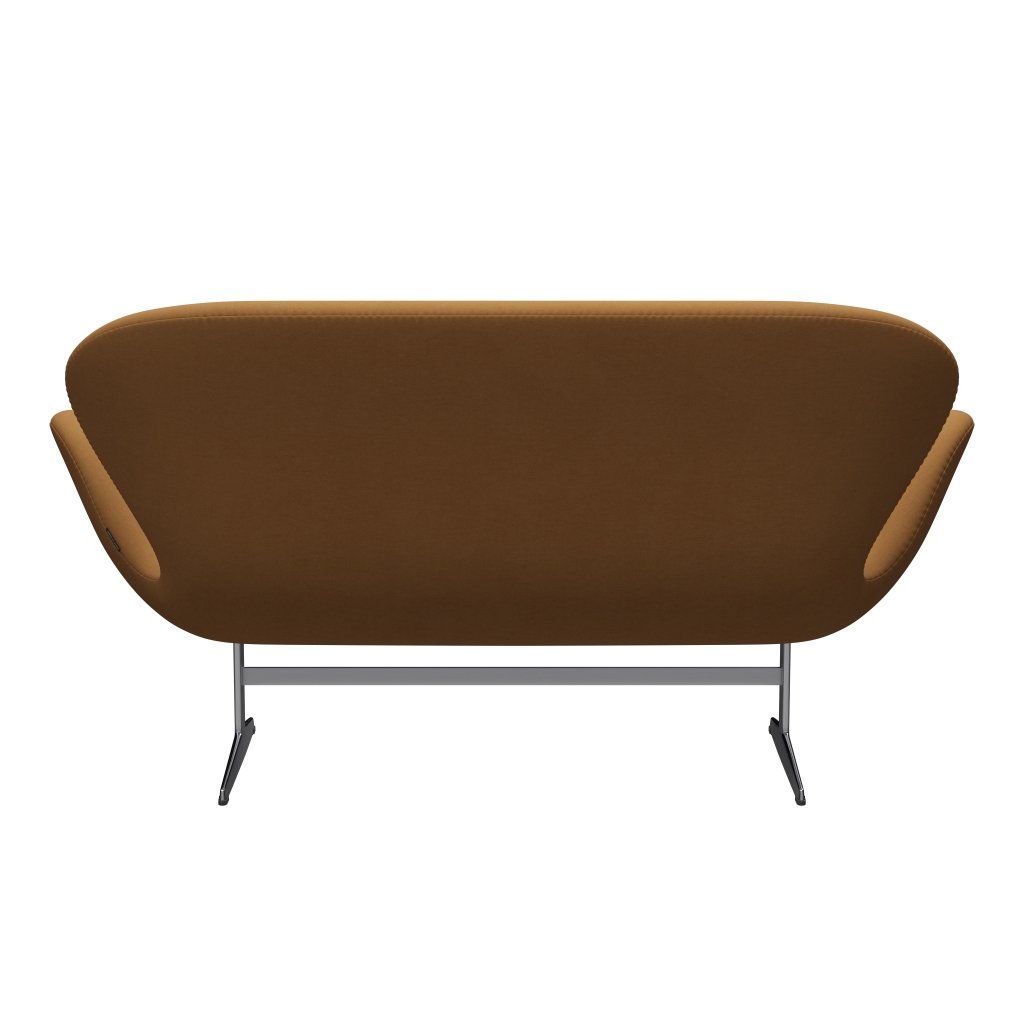 Fritz Hansen Swan Sofa 2 Seater, Satin Brushed Aluminium/Comfort Beige (09084)