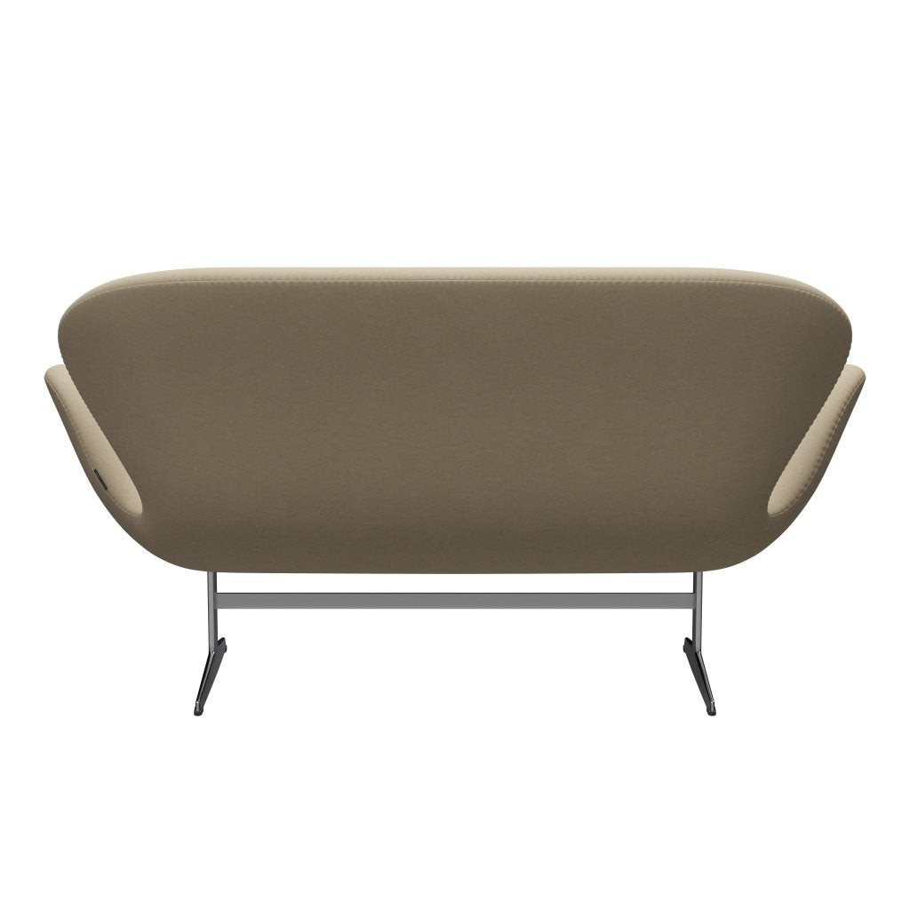 Fritz Hansen Swan Sofa 2, satynowe szczotkowane aluminiowe/komfortowe światło piasku (61002)