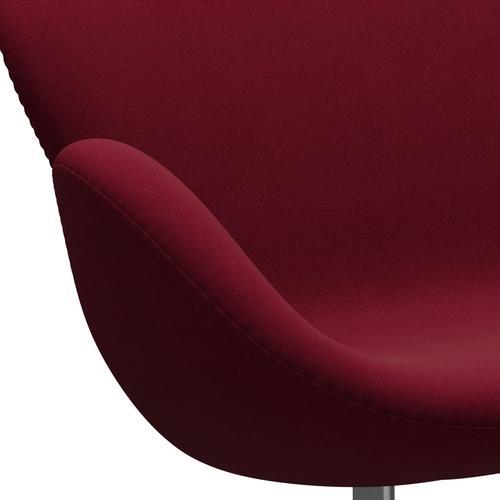 [product_category]-Fritz Hansen Swan Sofa 2 Seater, Satin Brushed Aluminium/Divina Light Aubergine-Fritz Hansen-3321-DIV652-SPAL-FRI-7