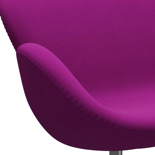 Fritz Hansen Swan Sofa 2, satynowy szczotkowany aluminium/divina Violet (666)