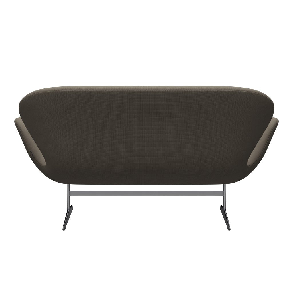 Fritz Hansen Swan Sofa 2, satynowy szczotkowany aluminiowy/sławny beżowy (61003)