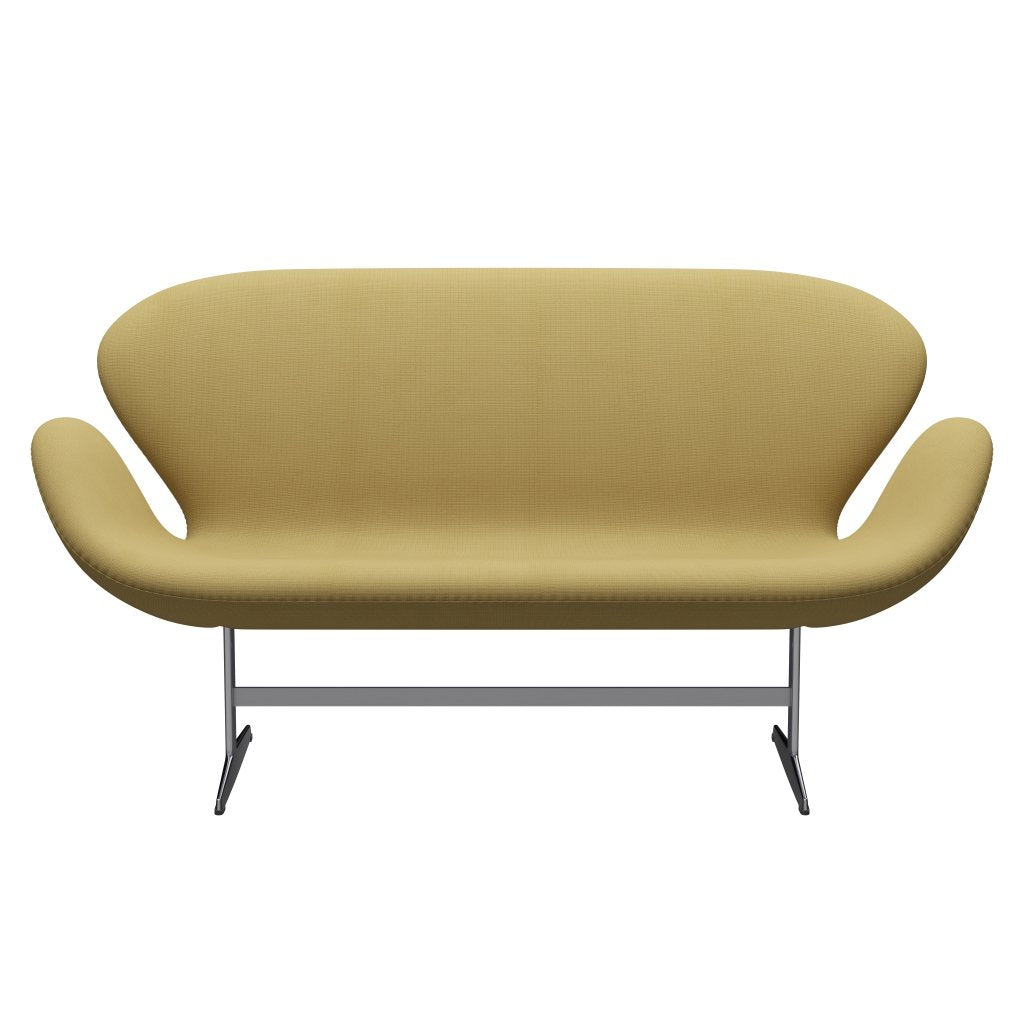 Fritz Hansen Swan Sofa 2, satynowy szczotkowany aluminiowy/sławny beżowy (62068)