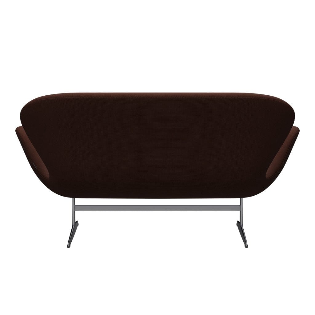 Fritz Hansen Swan Sofa 2, satynowy szczotkowany aluminium/sławę brąz (61047)